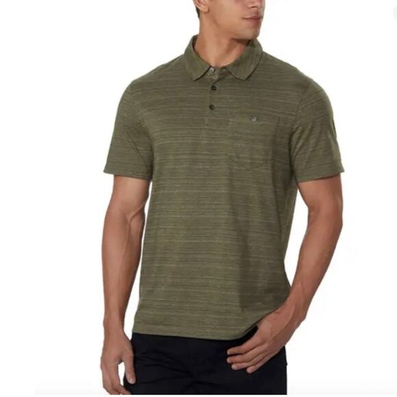 English‎ Laundry Men’s Military Green Cotton Blend Polo Shirt Size 2XL - Picture 1 of 12